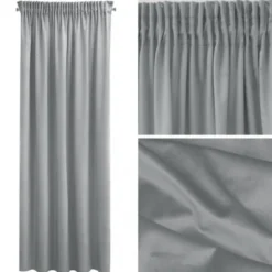 Zasłona 140 x 270 Dekoracyjna Pierre Cardin Sibel Szary
