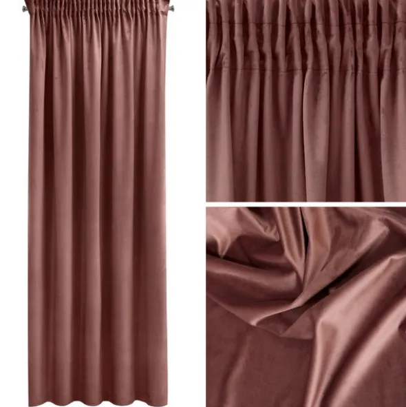 Zasłona 140 x 270 Dekoracyjna Pierre Cardin Sibel C.Róż