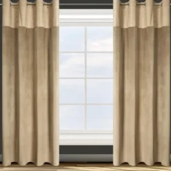 Zasłona 140 x 250 Dekoracyjna Przelotki Agnes Beż