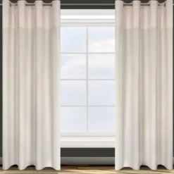 Zasłona 140 x 250 Dekoracyjna Przelotki Agnes Krem