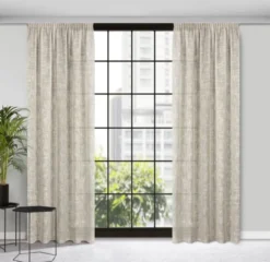 Zasłona 140 x 270 Dekoracyjna Taśma Rubi Beżowy