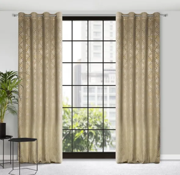 Zasłona 140 x 250 Dekoracyjna Velvet Areta Beżowy