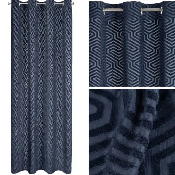Zasłona 140 x 250 Dekoracyjna Velvet Inga Granat