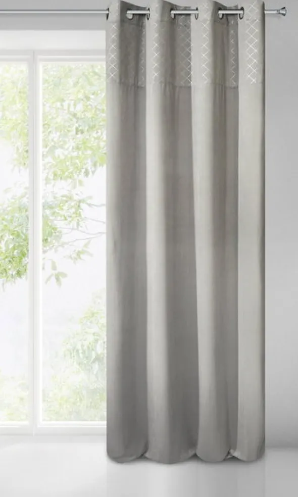 Zasłona 140 x 250 Dekoracyjna Velvet Karina2 Srebr