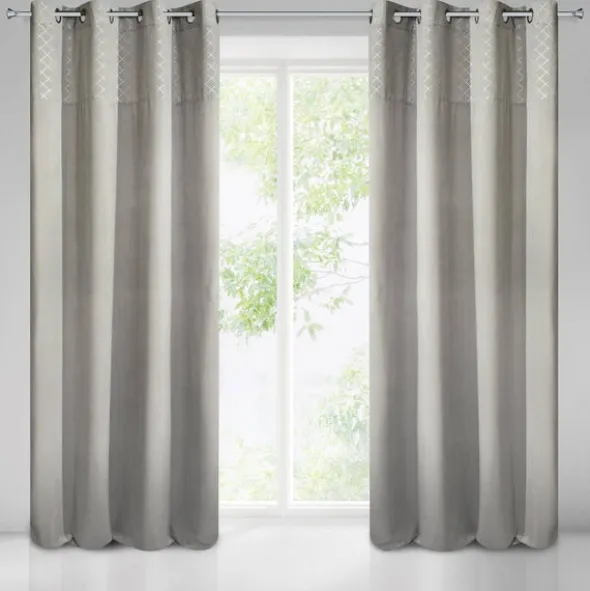 Zasłona 140 x 250 Dekoracyjna Velvet Karina2 Srebr