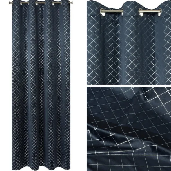 Zasłona 140 x 250 Dekoracyjna Velvet Karina1 Grana
