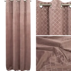 Zasłona 140 x 250 Dekoracyjna Velvet Karina2 Róż