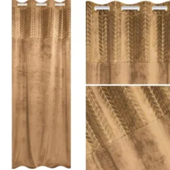 Zasłona 140 x 250 Dekoracyjna Velvet Nord Musztard