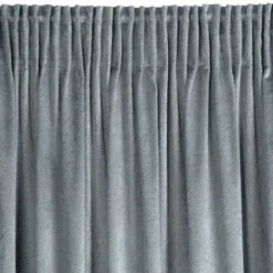 Zasłona 140 x 270 Dekoracyjna Velvet Rivia Stalowy