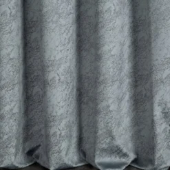 Zasłona 140 x 270 Dekoracyjna Velvet Rivia Stalowy