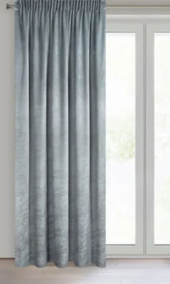 Zasłona 140 x 270 Dekoracyjna Velvet Rivia Stalowy
