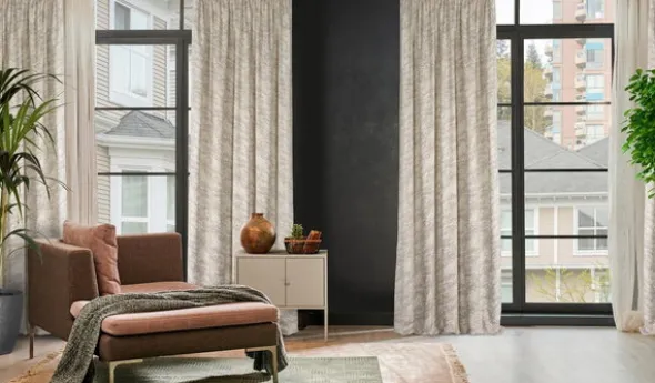 Zasłona 140 x 270 Dekoracyjna Velvet Rivia Krem
