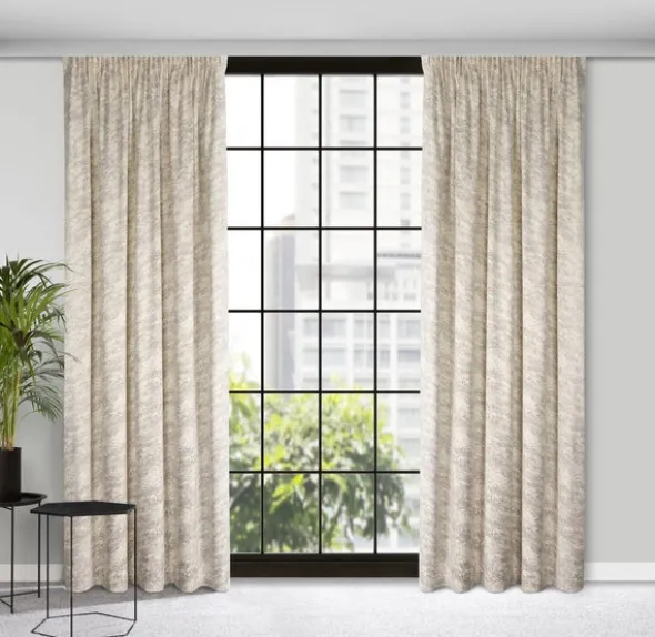 Zasłona 140 x 270 Dekoracyjna Velvet Rivia Krem