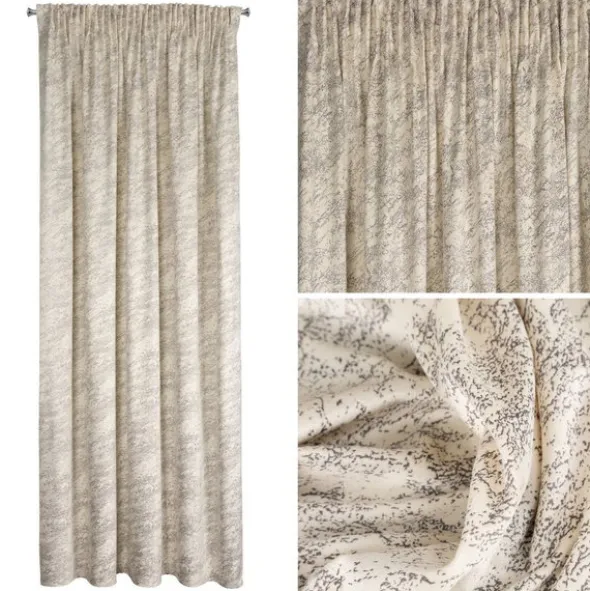 Zasłona 140 x 270 Dekoracyjna Velvet Rivia Krem