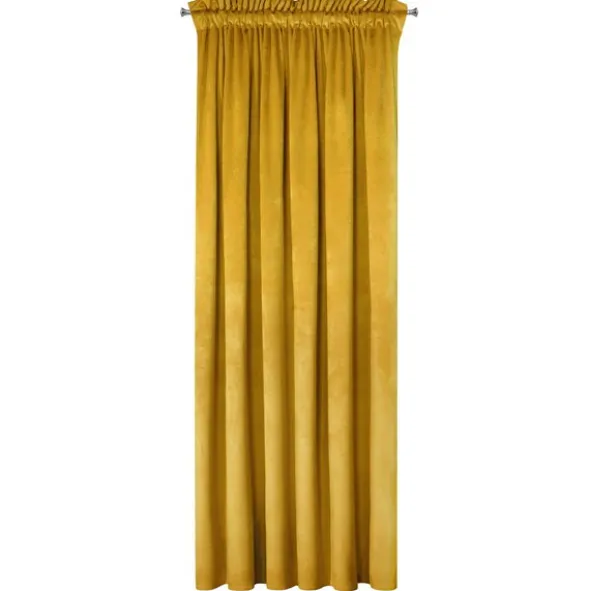Zasłona 135 x 270 Dekoracyjna Velvet Rosa Musztard