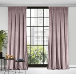 Zasłona 135 x 270 Dekoracyjna Velvet Rosa Puder