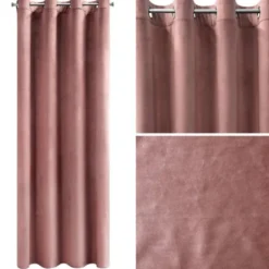 Zasłona 140 x 250 Dekoracyjna Velvet Rosa C. Róż