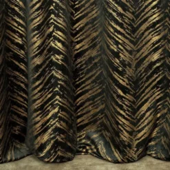 Zasłona 140 x 250 Dekoracyjna Velvet Sara Cza+Zło