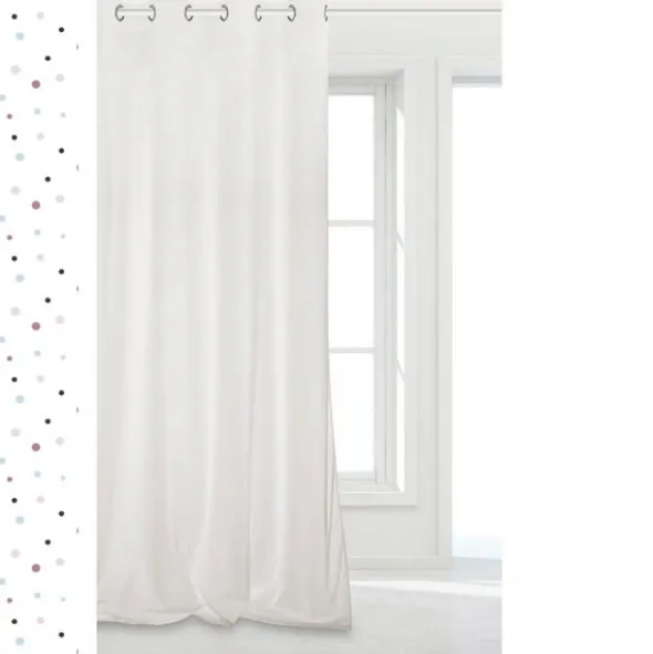 Zasłona 140 x 250 Dekoracyjna Velvet Soft Biały