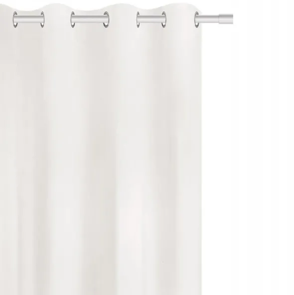 Zasłona 140 x 250 Dekoracyjna Velvet Soft Biały