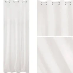 Zasłona 140 x 250 Dekoracyjna Velvet Soft Biały