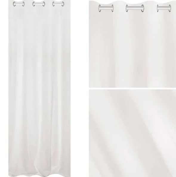 Zasłona 140 x 250 Dekoracyjna Velvet Soft Biały