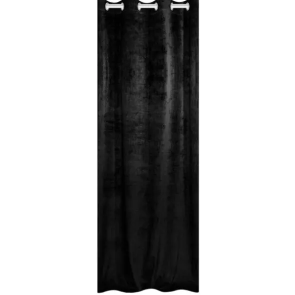 Zasłona 140 x 250 Dekoracyjna Velvet Soft Czarny