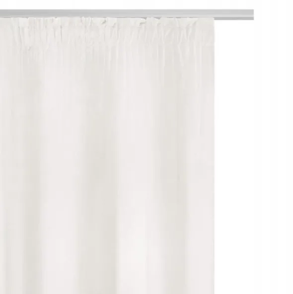 Zasłona 140 x 270 Dekoracyjna Velvet Soft Biały