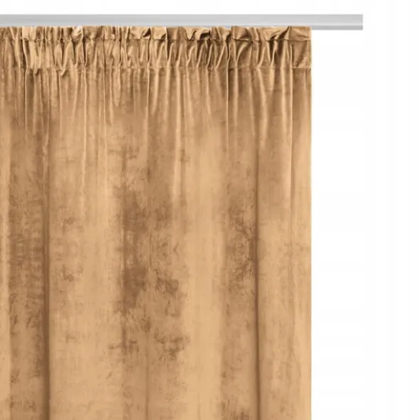 Zasłona 140 x 270 Dekoracyjna Velvet Soft Musztard