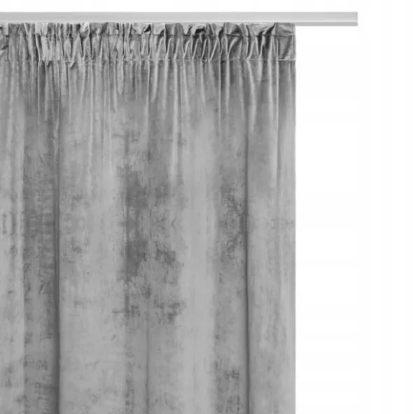 Zasłona 140 x 270 Dekoracyjna Velvet Soft Popiel