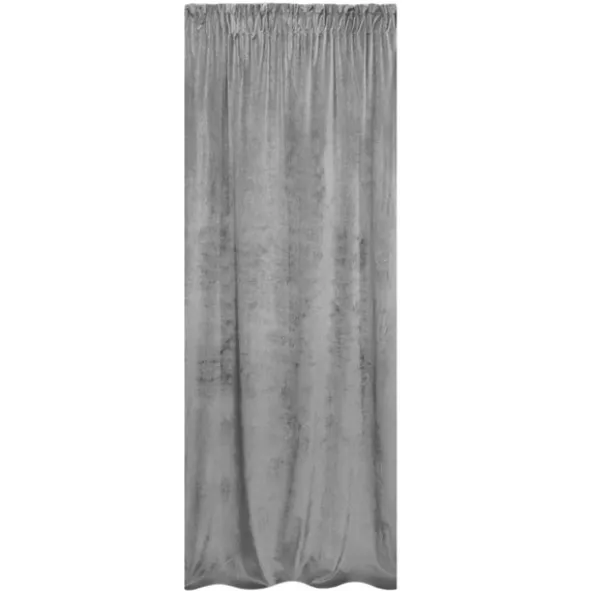 Zasłona 140 x 270 Dekoracyjna Velvet Soft Popiel