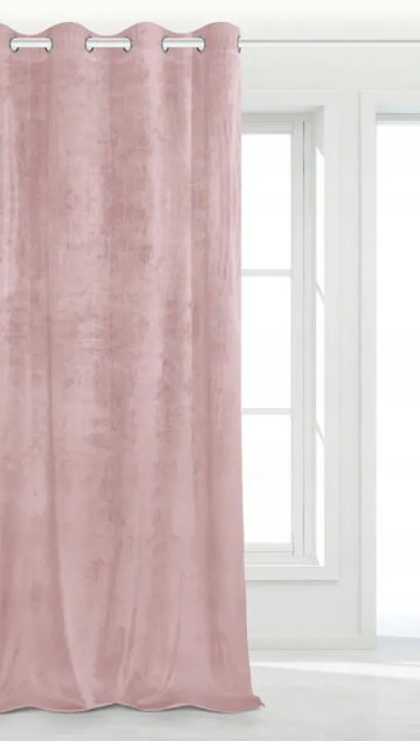 Zasłona 140 x 250 Dekoracyjna Velvet Soft Pudrowy
