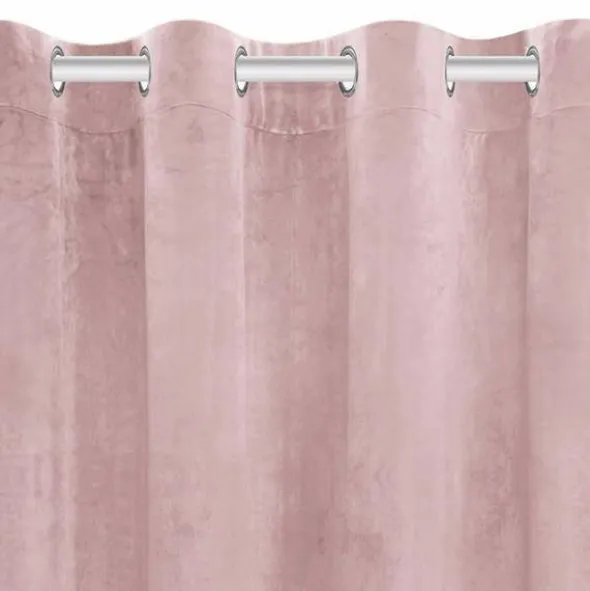 Zasłona 140 x 250 Dekoracyjna Velvet Soft Pudrowy