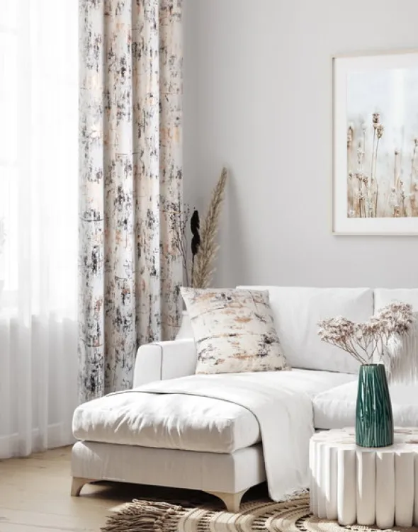 Zasłona 140 x 250 Dekoracyjna Velvet Tonia Krem