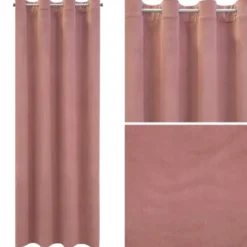 Zasłona 140 x 250 Dekoracyjna Welwet Milo C. Róż