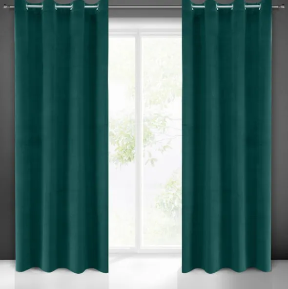 Zasłona 140 x 250 Dekoracyjna Welwet Milo C. Ziele