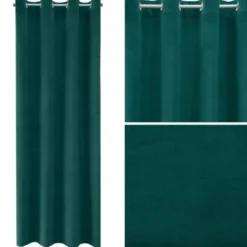 Zasłona 140 x 250 Dekoracyjna Welwet Milo C. Ziele