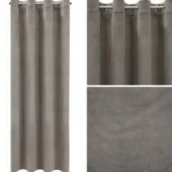 Zasłona 140 x 250 Dekoracyjna Welwet Milo Popiel