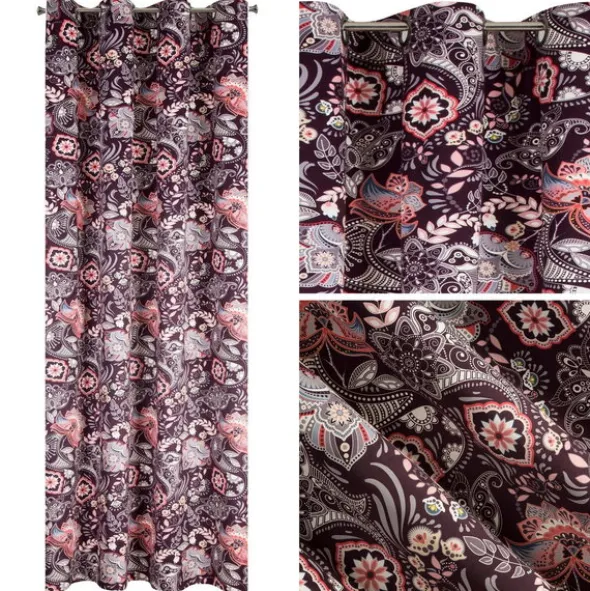 Zasłona 140 x 250 Dekoracyjna Welwet Mirei Bordo