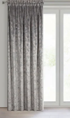 Zasłona 135 x 270 Dekoracyjna Welwet Tulia Stal