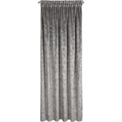 Zasłona 135 x 270 Dekoracyjna Welwet Tulia Stal