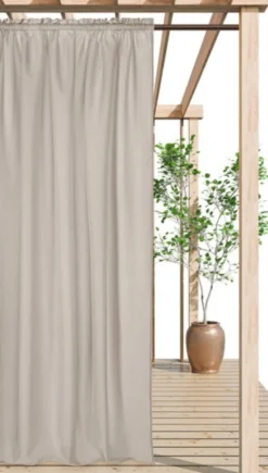 Zasłona 140 x 250 Ogrodowa na Taśmie Gaia Taupe
