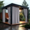Zasłona 155 x 220 Ogrodowa Wodoodporna Rune B04