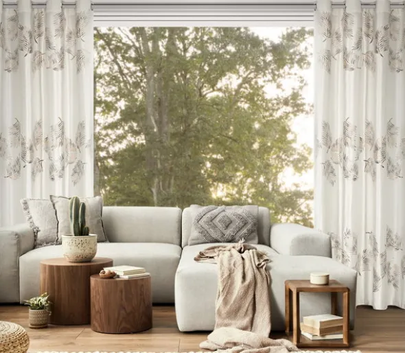 Zasłona 140 x 250 Welwet Przelotki Idalia Krem